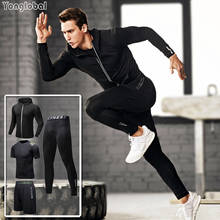 Men's Running Jogging Sets Tracksuit Sportswear Training Sweat Suits Sports Homme Workout Winter Compression for Fitness Joggers 2024 - buy cheap