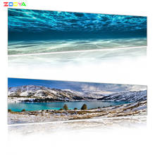 Pintura quadrada completa de diamantes, pintura de diamantes, paisagem natural do mar, bordado de diamante 5d, mosaico 3d, decoração de casa lx163 2024 - compre barato