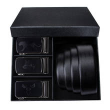 Men Belt Genuine Leather Automatic Buckle Luxury Designer Brand Male Belts Black Strap For Jeans DiBanGu Original Cowskin Belt 2024 - buy cheap