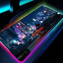 Игровой коврик для мыши с подсветкой, размер Xxl, 2077 2024 - купить недорого