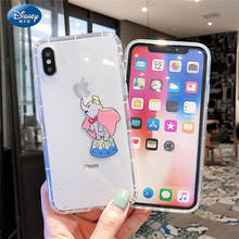 Силиконовый чехол DISNEY для iPhone 11 Pro X Xs Max, iPhone 12 12mini 12Pro 12Promax, Официальный жидкий силиконовый чехол с полным покрытием 360 2024 - купить недорого