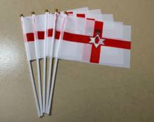 KAFNIK, Northern Ireland hand flag 14 x 21cm and shaking flag with Plastic Pole 2024 - buy cheap