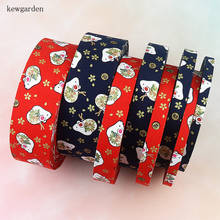 Kewgarden Printed Mouse Bronzing Layering Cloth Ribbon 1" 2" 10 16 25 50mm DIY Bow Corsage Riband Handmade Tape Webbing 5 Meters 2024 - buy cheap