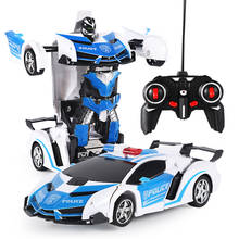 2 in 1 RC Transformer RC Car Driving Sports Cars Drive Transformation Robots Models Remote Control Car RC Fighting Toy Gift 2024 - buy cheap