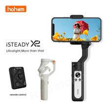 Hohem isconstante x2 smartphone cardan com controle remoto dobrável estabilizador de 3 eixos para iphone samsung huawei telefone celular 2024 - compre barato