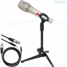 Kms105 microfone profissional condensador 48v, portátil de metal com cabo de 3.5mm para karaoke, sing sing chat 2024 - compre barato