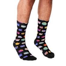 2021 смешные мужские носки Харадзюку счастливые мужские носки хип-хоп с принтом в морском стиле, новинка, повседневные сумасшедшие носки для скейтборда 2024 - купить недорого