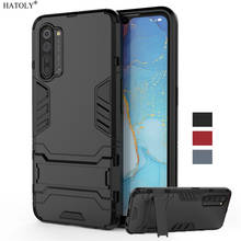 For Oppo Reno 3 Case Cover Armor Holder Stand Shockproof Bumper Smooth Hard Back Cover For Oppo Reno3 Phone Case For Oppo Reno 3 2024 - compre barato