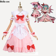 TouHou Project Remilia Scarlet/Remiria-Sukaretto cosplay costume pink maid dress uniform suits Anime outfits clothes cos 2024 - buy cheap