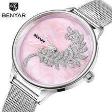 Reloj Mujer BENYAR Brand Luxury Women Watch Ladies Fashion Waterproof Crystal Sapphire Quartz Wristwatch Clock Relogio Feminino 2024 - buy cheap