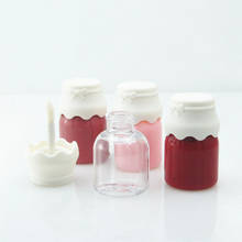Mini garrafa de leite e brilho labial, frasco transparente de 8ml para esmalte labial, recipiente de embalagem cosmética com brilho labial, 1 peça 2024 - compre barato