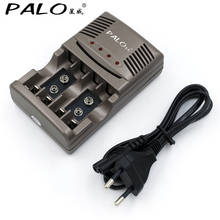 PALO-Cargador rápido para batería recargable, pila de 1,2 v, nimh, aa, aaa, 9v, con led indocator 2024 - compra barato