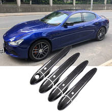 Carbon Fiber Outer Door Handle Cover Trim Decoration for Maserati Levante 2016 2017 2018 Ghibli 2014-2018 Quattroporte 2013-2017 2024 - buy cheap