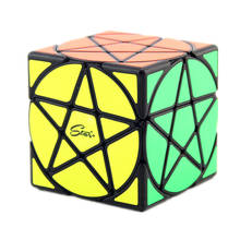 Caixa de presente original qiyi mofangge pentagrama cubo geometria-forma estrela cubo stickerless velocidade cubo quebra-cabeças cubos mágicos crianças brinquedo 2024 - compre barato