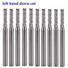 10Pcs 3.175x2.4x10.5mm left hand down cut Corn Teeth Bit PCB Mill Cutter End Mill 2024 - buy cheap