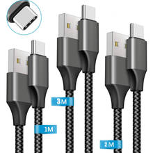Cable de carga rápida USB tipo C para móvil, Cable cargador para Samsung Galaxy S8, S9 Plus, Xiaomi mi9, Huawei 2024 - compra barato