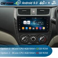 8 "ips octa 8 núcleo 4 gb ram + 64 gb rom android 9.0 carro dvd rádio gps navi para suzuki alto celerio cultus 2015 2016 carplay bt papagaio 2024 - compre barato
