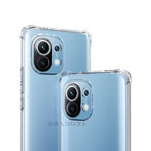 Funda para Xiaomi 11 lite, transparente, suave, TPU, antigolpes, Lisa 2024 - compra barato