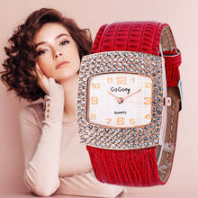 Reloj de pulsera para mujer, esfera de cristal, de cuarzo, femenino 2024 - compra barato