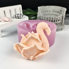 HC0288 PRZY Flowers Molds Silicone Flamingo Rose Flower Mold Decoration Plant Soap Molds Candle Moulds Bouquet Making Mould 2024 - buy cheap