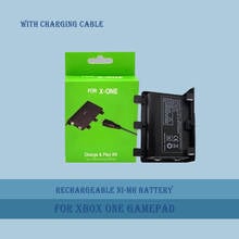 Paquete de batería recargable Ni-MH para XBOX ONE, 2400mAh, reemplazo de Joypad con Cable USB, Wb 2024 - compra barato
