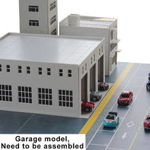1:87/100/150 Simulation Garage Sand Table Assembly Model DIY House Construction Train Scene Layout Toy Decoration 2024 - buy cheap