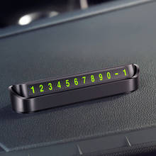 Tarjeta de estacionamiento temporal para coche, placa luminosa de número de teléfono para Volvo S40, S60, S80, XC60, XC90, V40, V60, C30, XC70, V70 2024 - compra barato