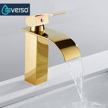 Golden Deck Mount Chrome Waterfall Basin Sink Faucet Bathroom Vanity Vessel Sinks Mixer Tap Cold And Hot Water Mixer Tap 2024 - buy cheap