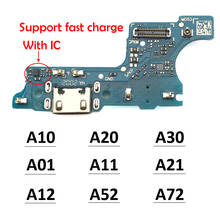 10PCS Original USB Charging Port For Samsung A10 A20 A30 A10S A20S A30S A01 A11 A12 A21  Connector Board Flex Cable 2024 - buy cheap