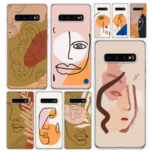 Pintura abstrata Da Arte Funny Face Case Capa Do Telefone Para Samsung Galaxy A51 A71 A50S A70S A10 A20E A30 A40 A01 A21 A41 M30S S A6 A7 2024 - compre barato