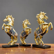 Fashion Lucky Horse Sculpture Decoration For Home Furnishings Fengshui Made Running Statue Display For Office Gifts 2024 - buy cheap