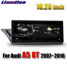 Liandlee-Radio Multimedia con GPS para coche, Radio con reproductor NAVI, 10,25 pulgadas, WIFI, para Audi A5, 8T, 2007 ~ 2016, MMI, CarPlay, Original 2024 - compra barato