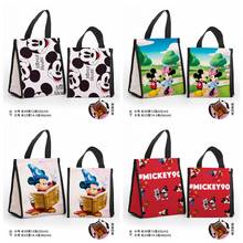 Bolsa de almuerzo personalizada para hombre y mujer, bolsa de almacenamiento con estampado de Disney, Mickey y Minnie, ideal para regalo, Unisex 2024 - compra barato