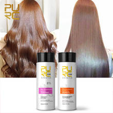PURC 8% Brazilian Keratin Hair Scalp Treatment + Purifying Shampoo Set Straightening for Women Hair Care 2024 - buy cheap