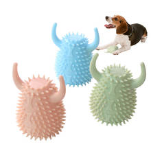 Dog  Toy Bull Head Shape Pet Tooth Cleaning Stick Puppy Dog Toothbrush Toy For Small Dogs Durable Molar Pet product Accessories 2024 - buy cheap