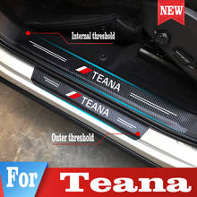 Автомобильные наклейки для Nissan Teana, защитная Накладка на порог двери, накладка на педаль, декоративные детали, аксессуары для стайлинга автомобиля 2024 - купить недорого