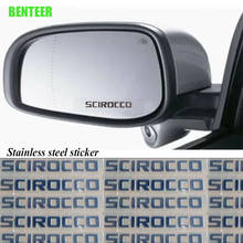Нержавеющая сталь Автомобильная наклейка на зеркало заднего вида для Vw Volkswagen SCIROCCO 2024 - купить недорого