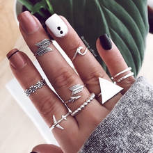 Big Triangle Rings For Women Boho Geometric Knuckle Finger Rings Set Female Bohemian Jewelry Vintage Accessories 2020 New 2024 - buy cheap