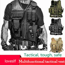 Tactical Vest Military Combat Armor Vests Mens Tactical Hunting Vest Army Adjustable Armor Outdoor CS Training Vest Airsoft 2024 - buy cheap