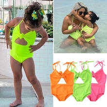 Fashion Kids Baby Girls Swimsuit Toddler Bikini Bow Swimwear Beach Bathing Suit Summer Holiday Swimming Clothes Beachwear 1-5T 2024 - buy cheap