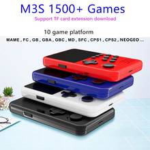 Mini jogadores de videogame usb m3s, console de videogame 16 bits portátil inteligente com carregador usb e cartão de jogos 4g para crianças 2024 - compre barato