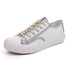 Shoes Woman White Canvas Shoes Sneakers Casual Fashion Solid Color Flats Chaussures Femme Zapatillas Sewing Vulcanized Shoe 2024 - buy cheap