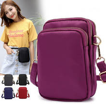 Women Fashion Handbag Messenger Casual Mini Shoulder Bag Lightweight Nylon Purse Solid Zipper Waterproof Crossbody Bag 2024 - buy cheap
