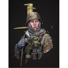 Kit de construcción de busto de resina, soldado, 1/10 2024 - compra barato