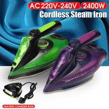 2400W Electric Steam Iron 220-240V Cordless Charging Steam Iron 5 Speed Adjust Clothes Ironing Steamer ABS+Ceramic Soleplate 2024 - buy cheap