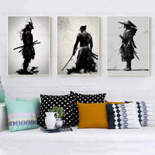 Japanese Samurai Poster Armored Samurai Canvas Painting Japan Warrior Cool Wall Art Homedecor for Living Room 2024 - buy cheap