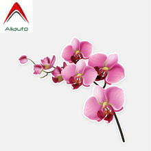 Aliauto Personalized Interesting Orchid Decor Car Stickers High Quality Lifelikeness Decal Automobile Accessories PVC,12cm*12cm 2024 - buy cheap