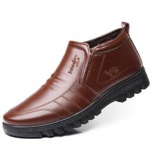 Botas de neve masculinas para inverno, luxuosa, quente, super masculina, couro à prova d'água de alta qualidade, calçado de segurança do trabalho 2024 - compre barato