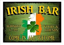 Metal Sign Irish Bar Pub Sign Vintage Irish Bar Advertising Sign Beer Advertising Tin Signs 2024 - buy cheap