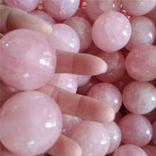 Bola de GEMA de cuarzo rosa Natural, cristal curativo, esfera de adivinación, 20mm, 1 ud. 2024 - compra barato